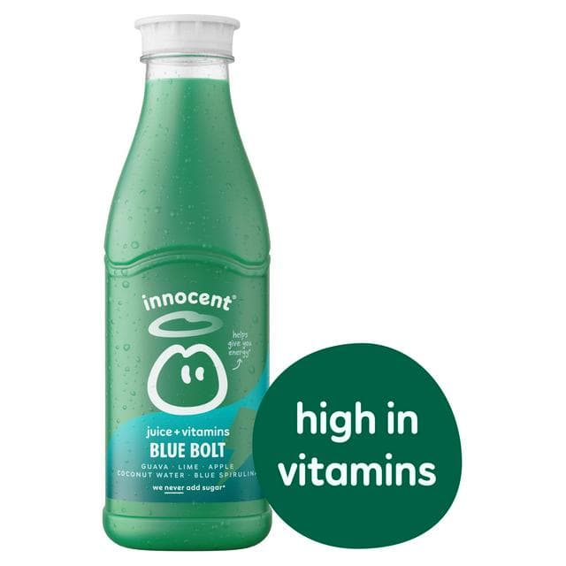 Innocent Plus Blue Bolt Guava & Lime Juice with Vitamins 750ml - gallery image 1