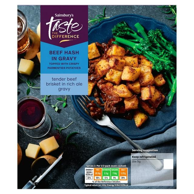 Sainsbury's Slow Cooked Beef Hash, Taste the Difference 800g - gallery image 1