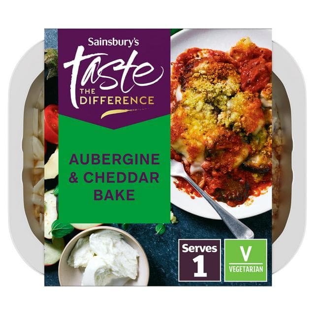 Sainsbury's Aubergine & Cheddar Bake Ready Meal For 1, Taste the Difference 350g - gallery image 1