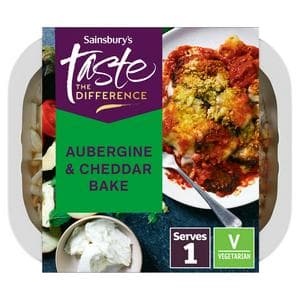 Sainsbury's Aubergine & Cheddar Bake Ready Meal For 1, Taste the Difference 350g