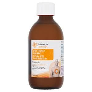 Sainsbury's Dry Tickly Cough 300ml