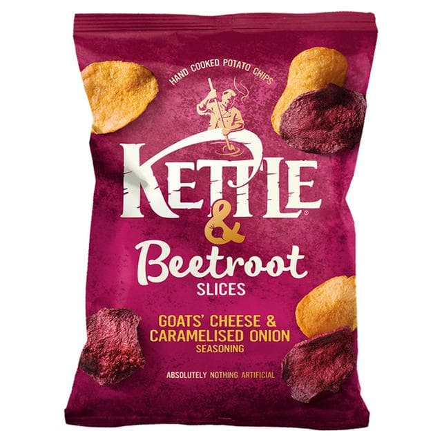 Kettle & Beetroot Slices with Goats Cheese & Caramelised Onion Sharing Crisps 100g - gallery image 1