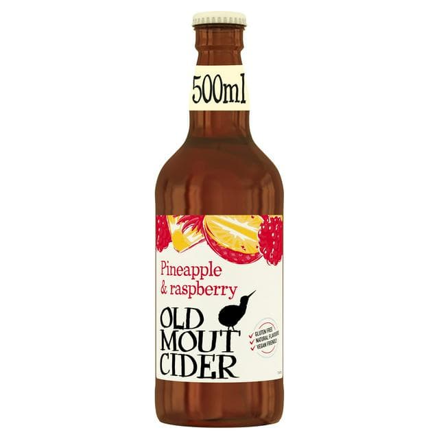 Old Mout Cider Pineapple & Raspberry Bottle 500ml - gallery image 1