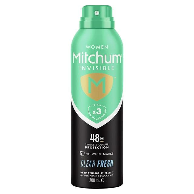 Mitchum Invisible Women 48HR Protection Clear Fresh Anti-Perspirant & Deodorant 200ml - gallery image 1