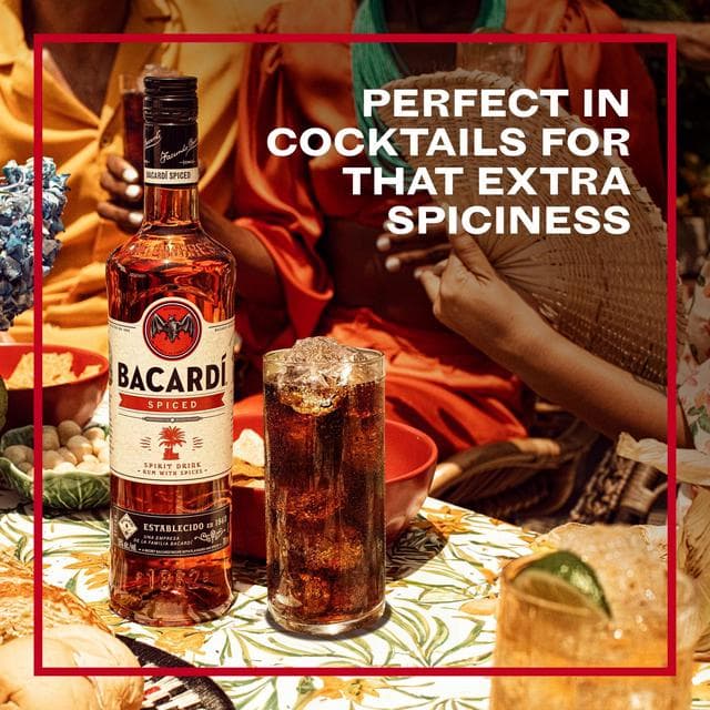 Bacardí Spiced Premium Spirit Rum Drink 1L - gallery image 4