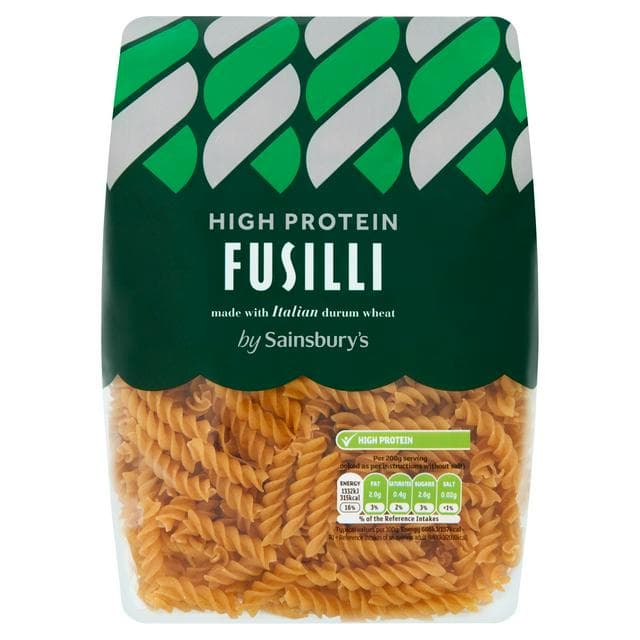 Sainsbury's High Protein Fusilli Pasta 500g - gallery image 1