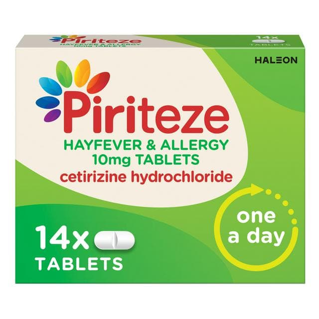 Piriteze Hayfever & Allergy Antihistamine Tablets x14 - gallery image 1