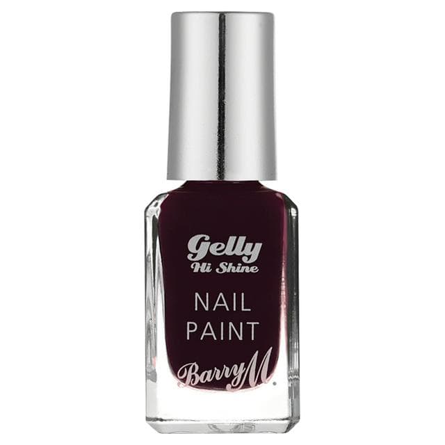 Barry M Gelly Hi Shine Nail Paint 124 Black Cherry 10ml - gallery image 1