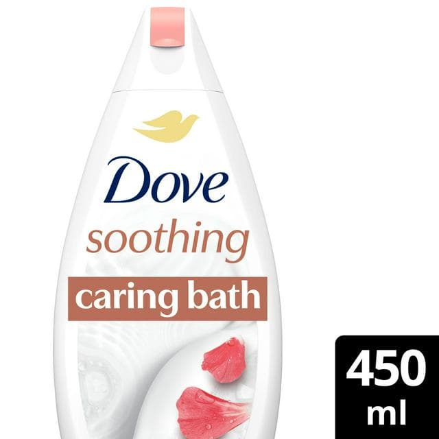 Dove Purely Pampering Almond Cream & Hibiscus Bath Soak 450ml - gallery image 1