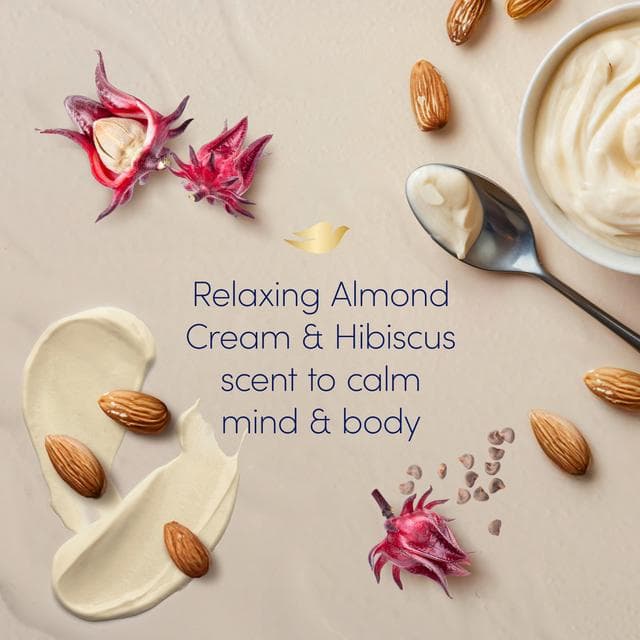 Dove Purely Pampering Almond Cream & Hibiscus Bath Soak 450ml - gallery image 4