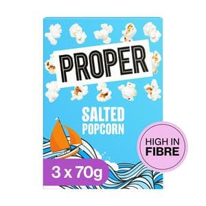 Propercorn Microwavable Salted Popcorn 3x70g