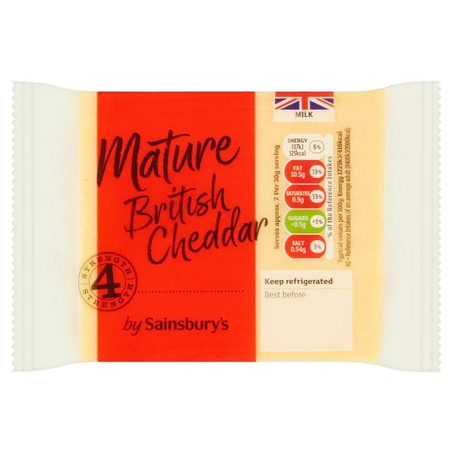 Sainsbury's Mature British Cheddar 220g - gallery image 1