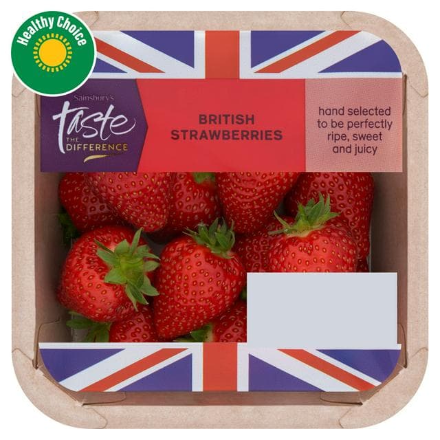 Sainsbury's British Strawberries, Taste the Difference 400g - gallery image 1