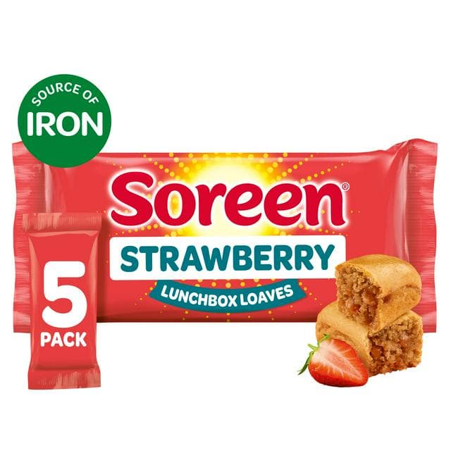 Soreen Strawberry Lunchbox Loaf Bars x5 - gallery image 1