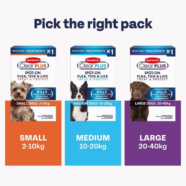 Bob Martin Clear Plus Spot On Flea & Tick Treatment for Medium Dogs - gallery image 3