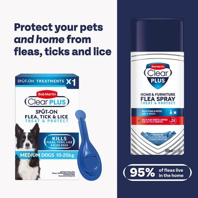 Bob Martin Clear Plus Spot On Flea & Tick Treatment for Medium Dogs - gallery image 5