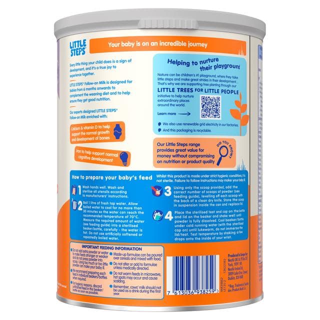 LITTLE STEPS Follow On Baby Milk Powder Formula 6 Months+ 800g - gallery image 2