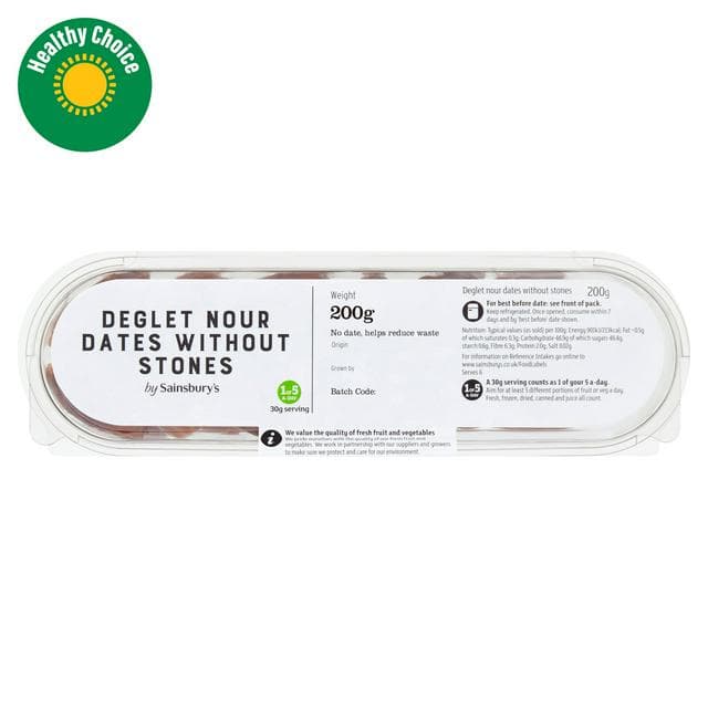 Sainsbury's Deglet Nour Dates 200g - gallery image 1