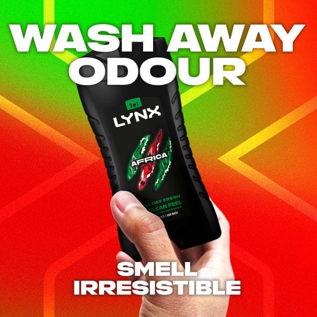 Lynx Africa Shower Gel Body Wash for Men Travel Size 50ml - gallery image 3