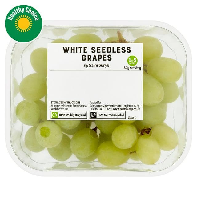 Sainsbury's White Grapes 300g - gallery image 1
