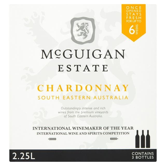 McGuigan Estate Chardonnay Australian White Boxed Wine 225cl - gallery image 1