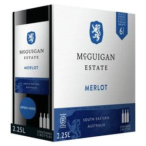 McGuigan Estate Merlot Australian Red Boxed Wine 225cl