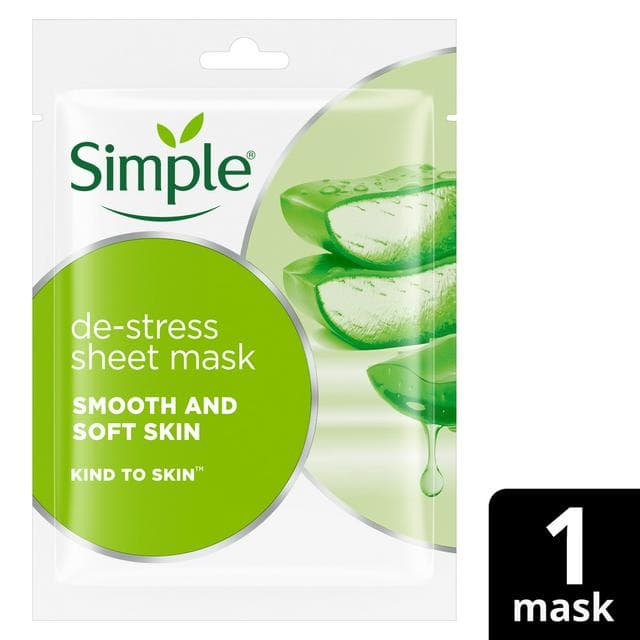 Simple Kind to Skin Face Sheet Mask De Stress - gallery image 1