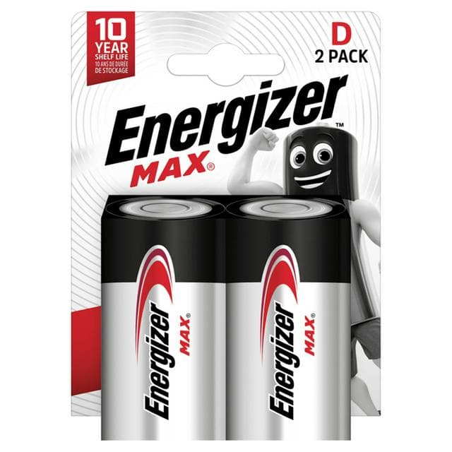 Energizer Max Pack of 2 D Batteries - gallery image 1
