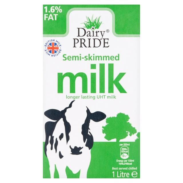 Dairy Pride Semi-Skimmed Longer Lasting UHT Milk 1 Litre - gallery image 1