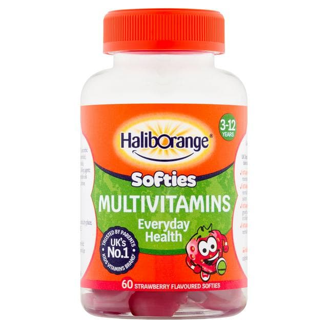 Haliborange Multivitamins Strawberry Flavour Softies, 3-12 Years x60 - gallery image 1