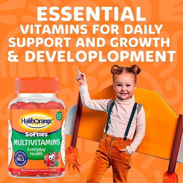 Haliborange Multivitamins Strawberry Flavour Softies, 3-12 Years x60 - gallery image 2