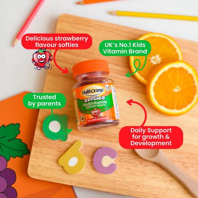 Haliborange Multivitamins Strawberry Flavour Softies, 3-12 Years x60 - gallery image 5