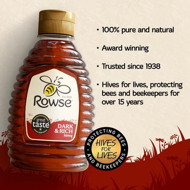 Rowse Dark & Rich Honey 340g - gallery image 2