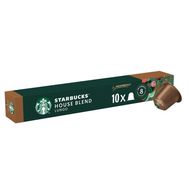 Starbucks by Nespresso House Blend Lungo Coffee Pods x10 - gallery image 1