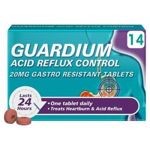 Guardium Acid Reflux Control 20mg Gastro Resistant Tablets x14