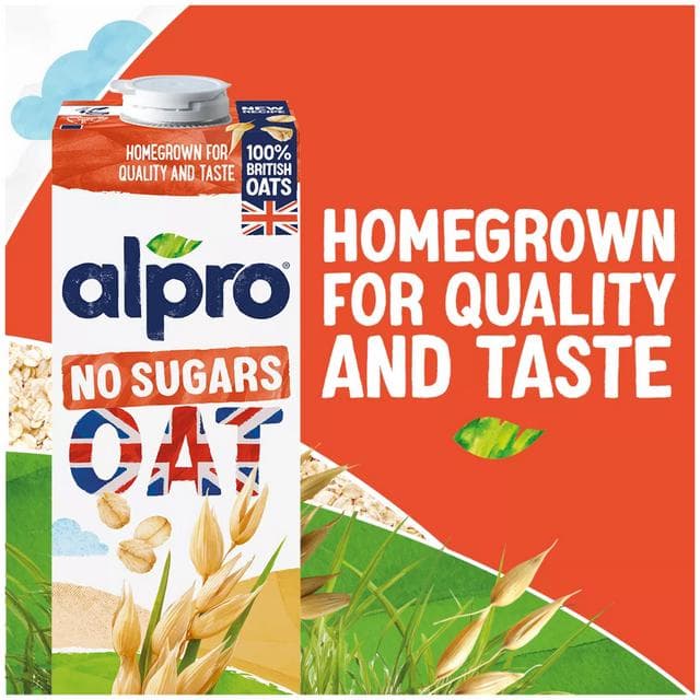 Alpro 1L No Sugar Long Life Dairy Free Oat Drink - gallery image 3