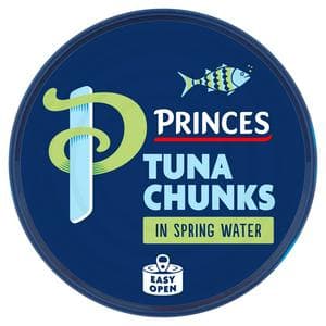 Princes 145g in Spring Water Tuna Chunks (102g Drained)
