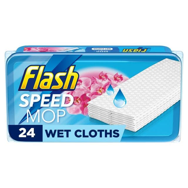 Flash Speed Mop Wet Floor Cleaning Wipes Cloths x24 - gallery image 1