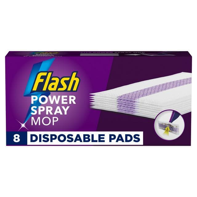 Flash Power Mop Floor Cleaner Absorbing Refill Pads x8 - gallery image 1