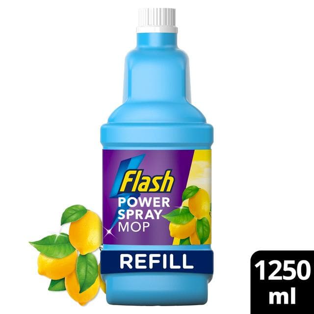 Flash Power Spray Mop Floor Cleaner Multi Surface Cleaning Liquid Citrus Fresh 1.25L - gallery image 1