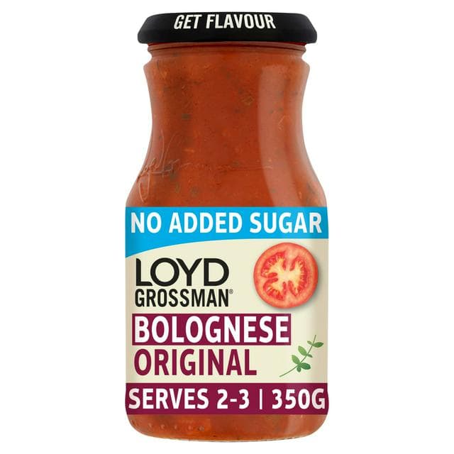 Loyd Grossman No Added Sugar Bolognese Pasta Sauce 350g - gallery image 1