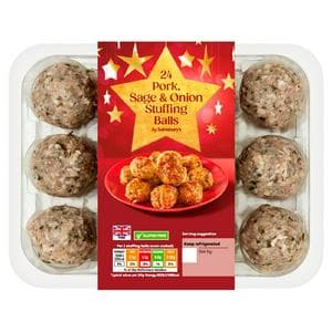 Sainsbury's Pork Sage & Onion Stuffing Balls x24 720g