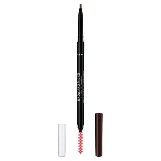 Rimmel London Brow Pro Microdefiner Pencil Dark Brown 0.9g - gallery image 1