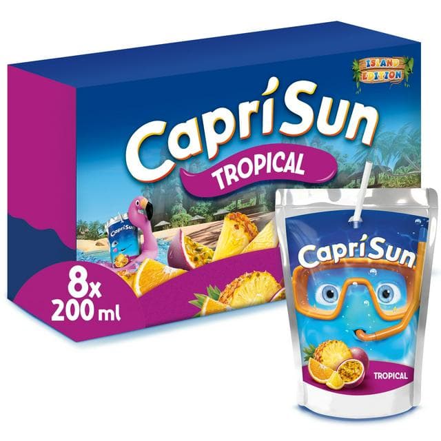 Capri Sun 8 x 200ml Tropical Kids Juice Drink - gallery image 1