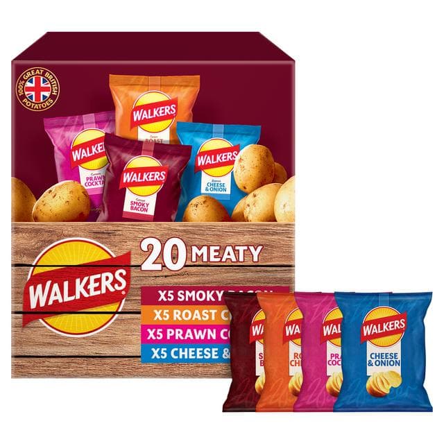 Walkers Meaty Variety Multipack Crisps 20x25g - gallery image 3