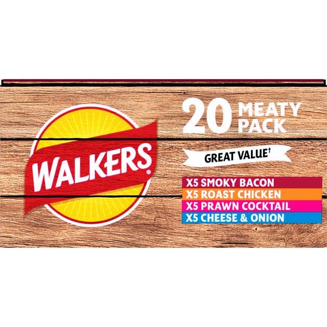 Walkers Meaty Variety Multipack Crisps 20x25g - gallery image 6