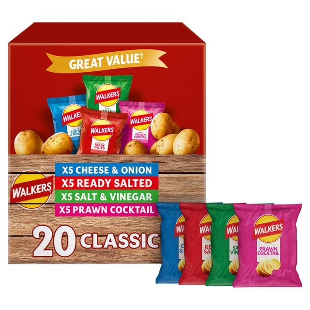 Walkers Classic Variety Multipack Crisps 20x25g - gallery image 3