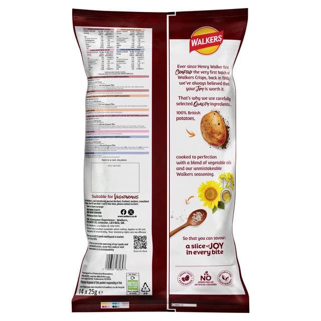 Walkers 14 x 25g Meaty Variety Multipack Crisps - gallery image 4