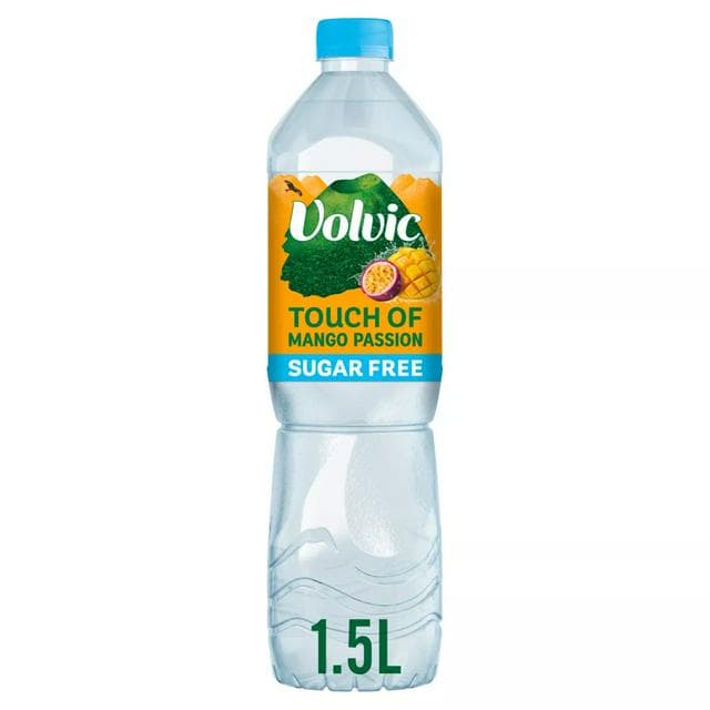 Volvic Touch of Fruit Sugar Free Special Edition Mango Passion Flavoured Water 1.5L - gallery image 1