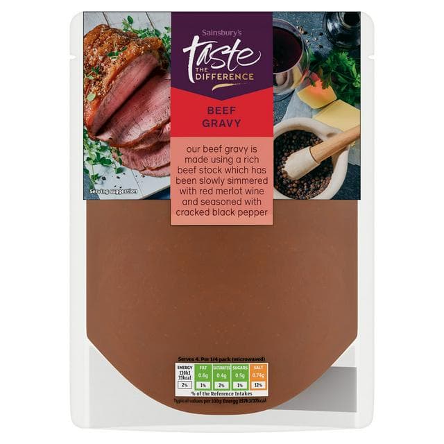 Sainsbury's Beef Gravy Pouch, Taste the Difference 350g - gallery image 1